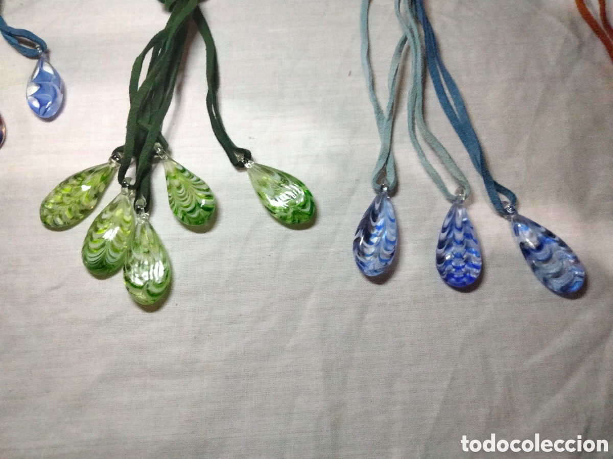Joyeria: Lote de 20 colgantes cristal murano - Foto 3