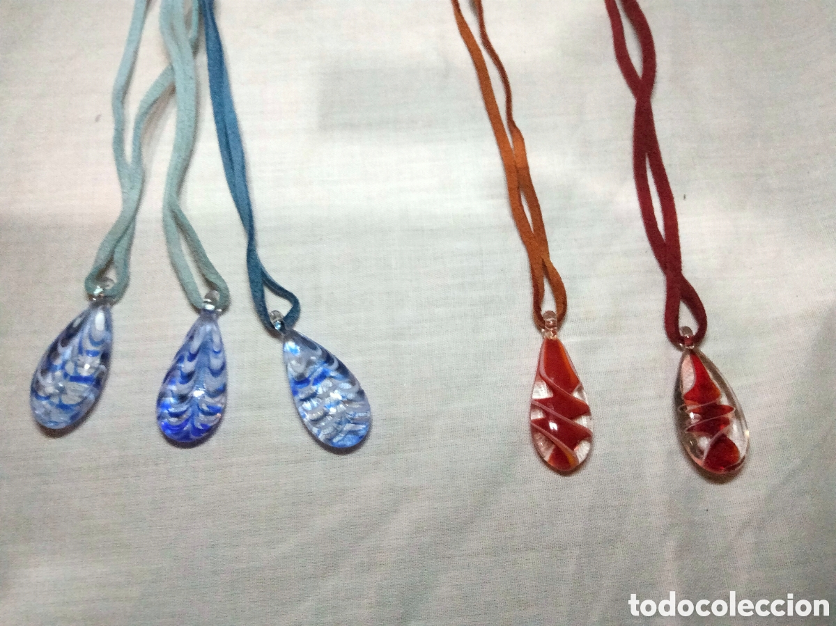 Joyeria: Lote de 20 colgantes cristal murano - Foto 4