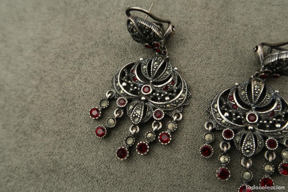 Joyeria: Antiguos Pendientes de Plata - Foto 5
