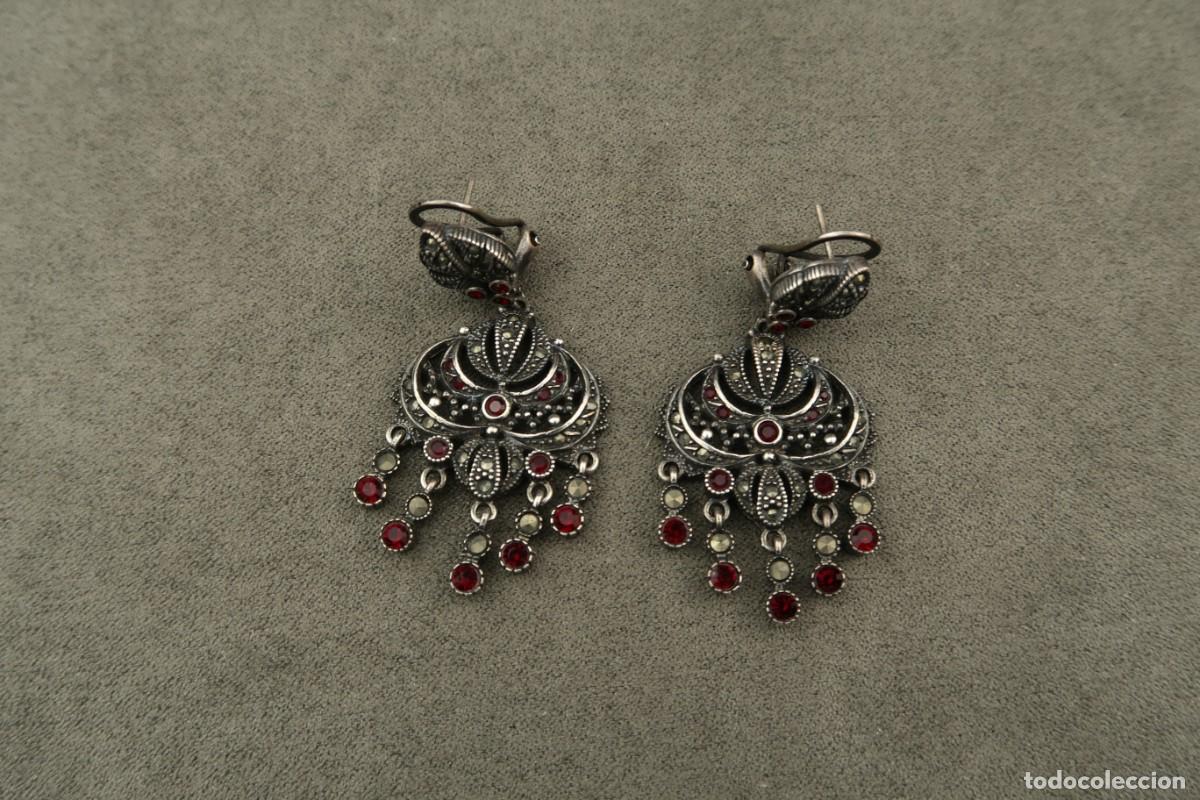 Joyeria: Antiguos Pendientes de Plata - Foto 6