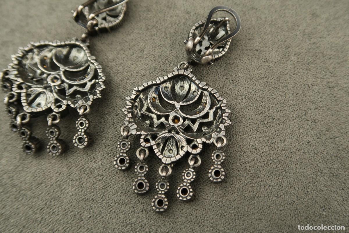 Joyeria: Antiguos Pendientes de Plata - Foto 8