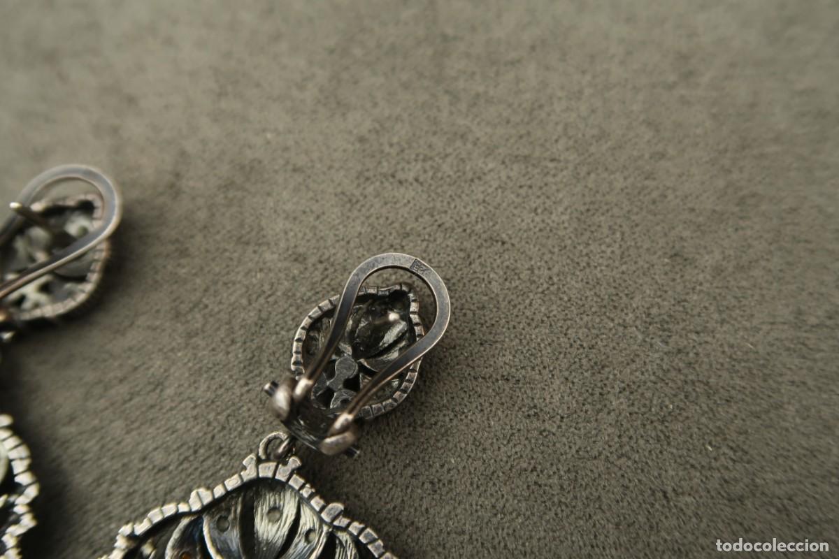 Joyeria: Antiguos Pendientes de Plata - Foto 9