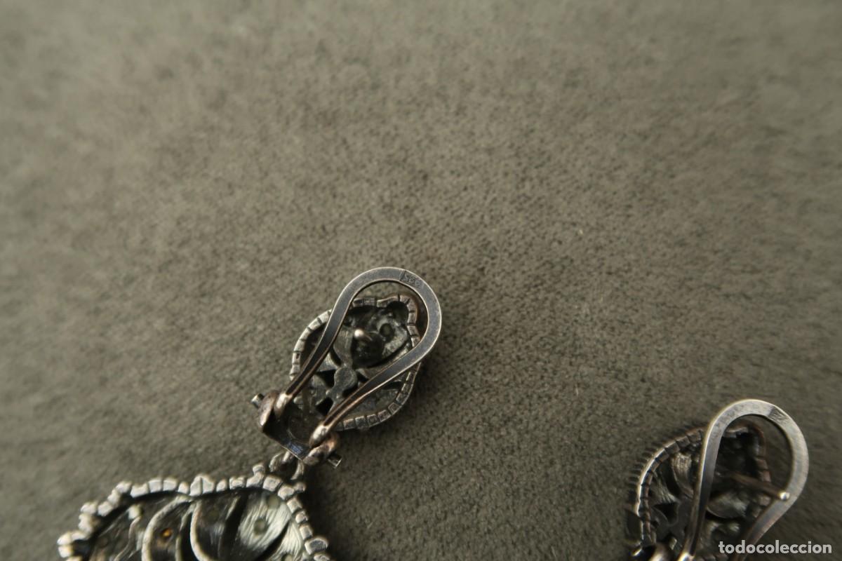 Joyeria: Antiguos Pendientes de Plata - Foto 10