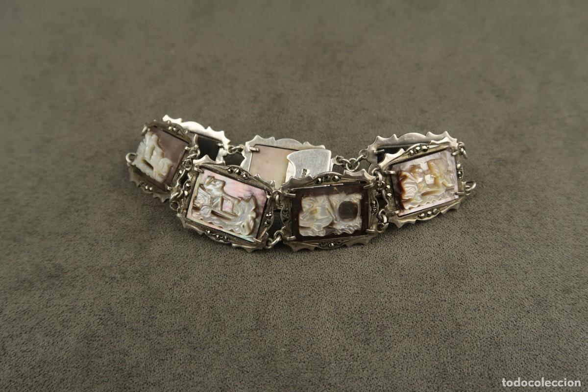 Joyeria: Antigua Pulsera de N&aacute;car y Plata - Foto 1