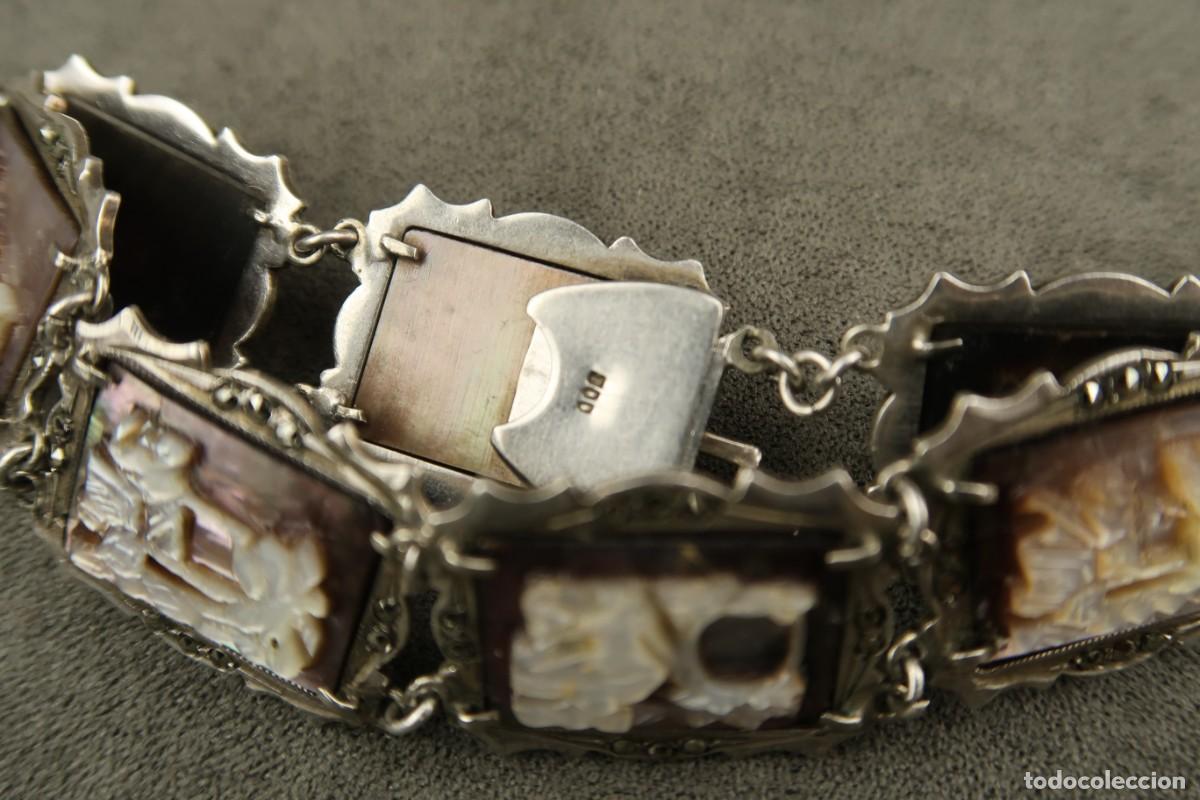 Joyeria: Antigua Pulsera de N&aacute;car y Plata - Foto 3