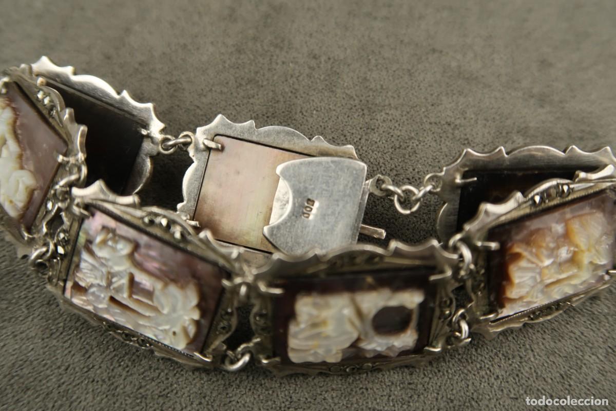 Joyeria: Antigua Pulsera de N&aacute;car y Plata - Foto 4