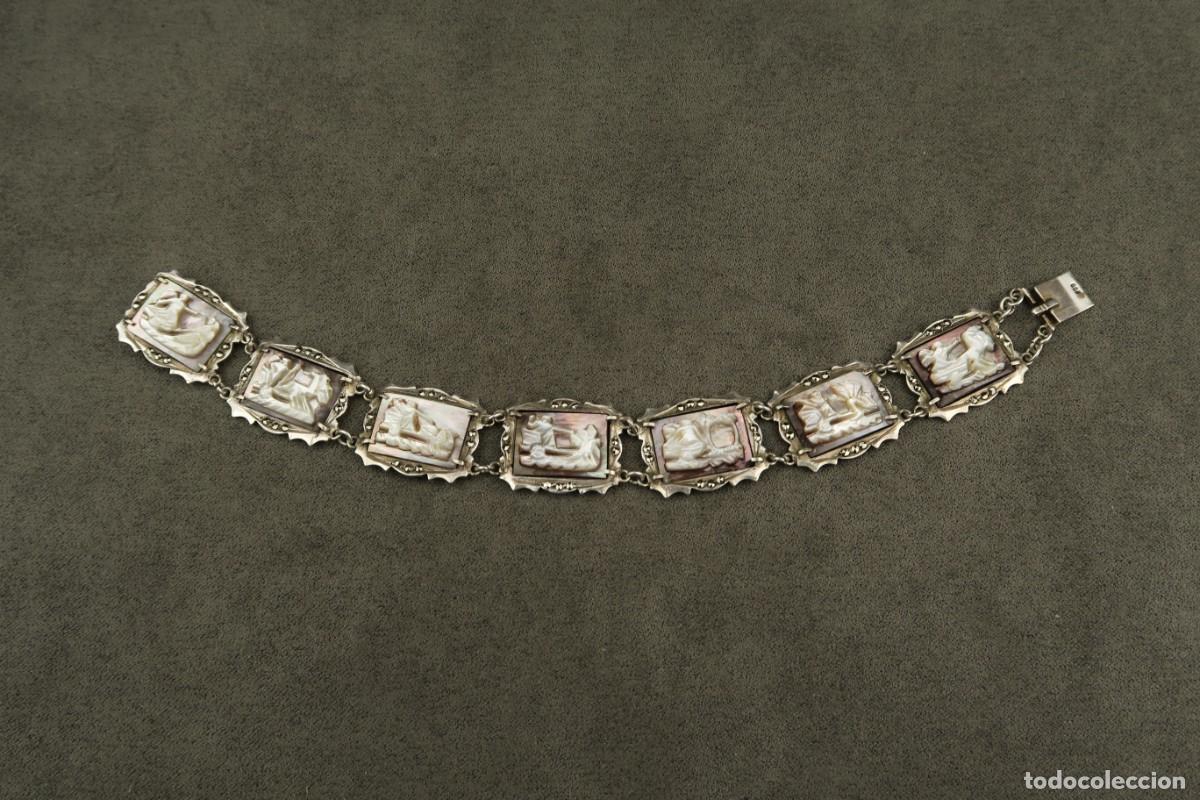 Joyeria: Antigua Pulsera de N&aacute;car y Plata - Foto 5