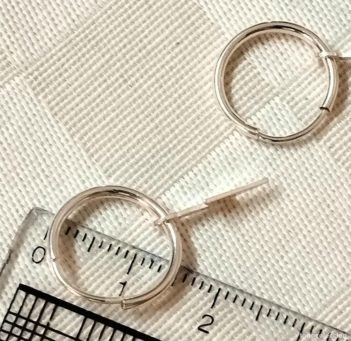 Joyeria: Pendientes aro con mini rayo, Plata Ley - Foto 3