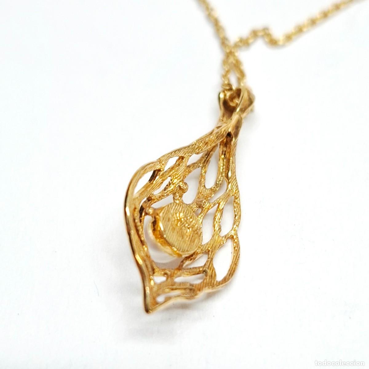 Joyeria: CADENA Y COLGANTE CON PERLA CHAPADOS EN ORO - Foto 6