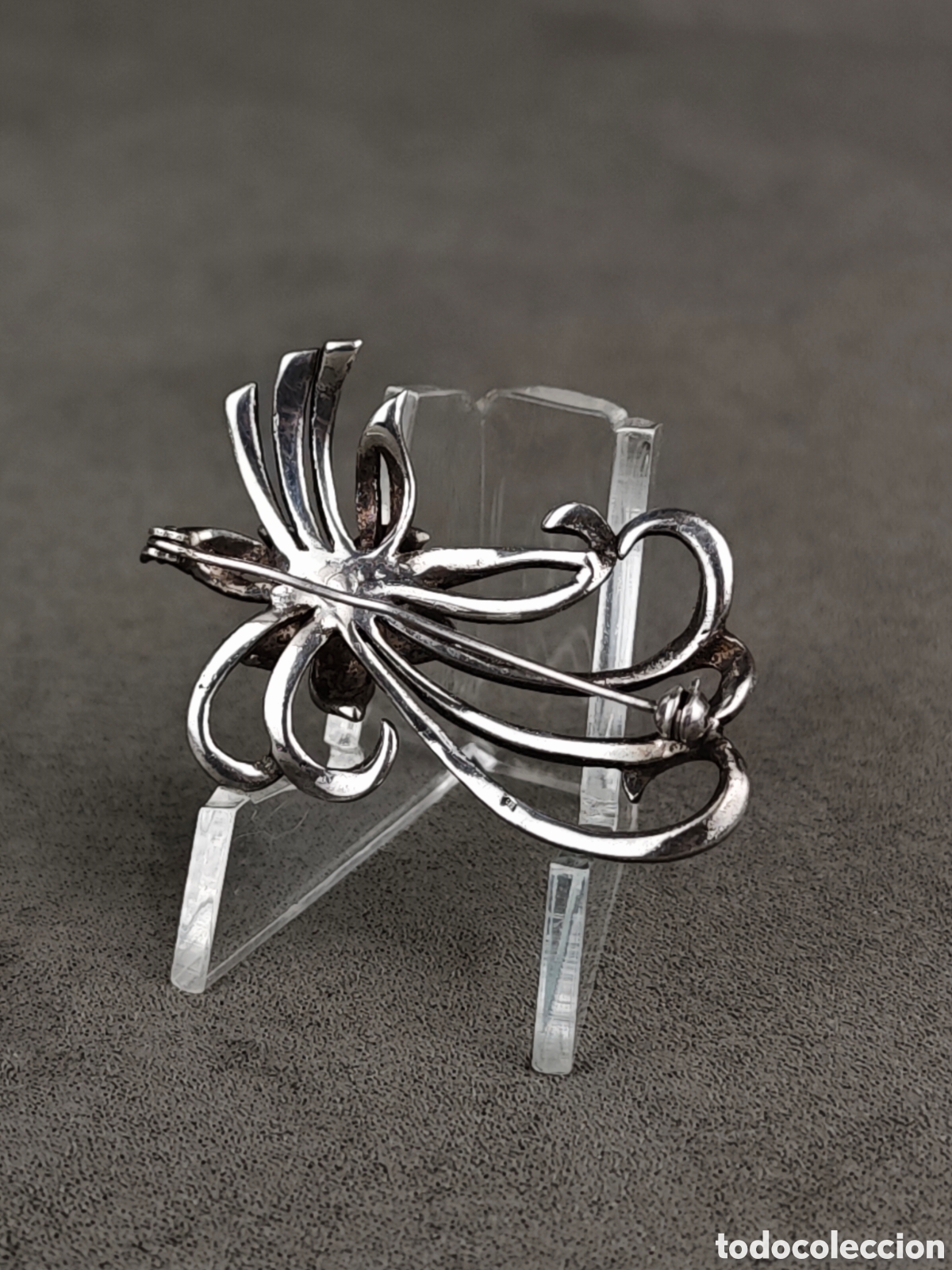 Joyeria: Antiguo Broche de Plata y Marcasitas - Foto 7