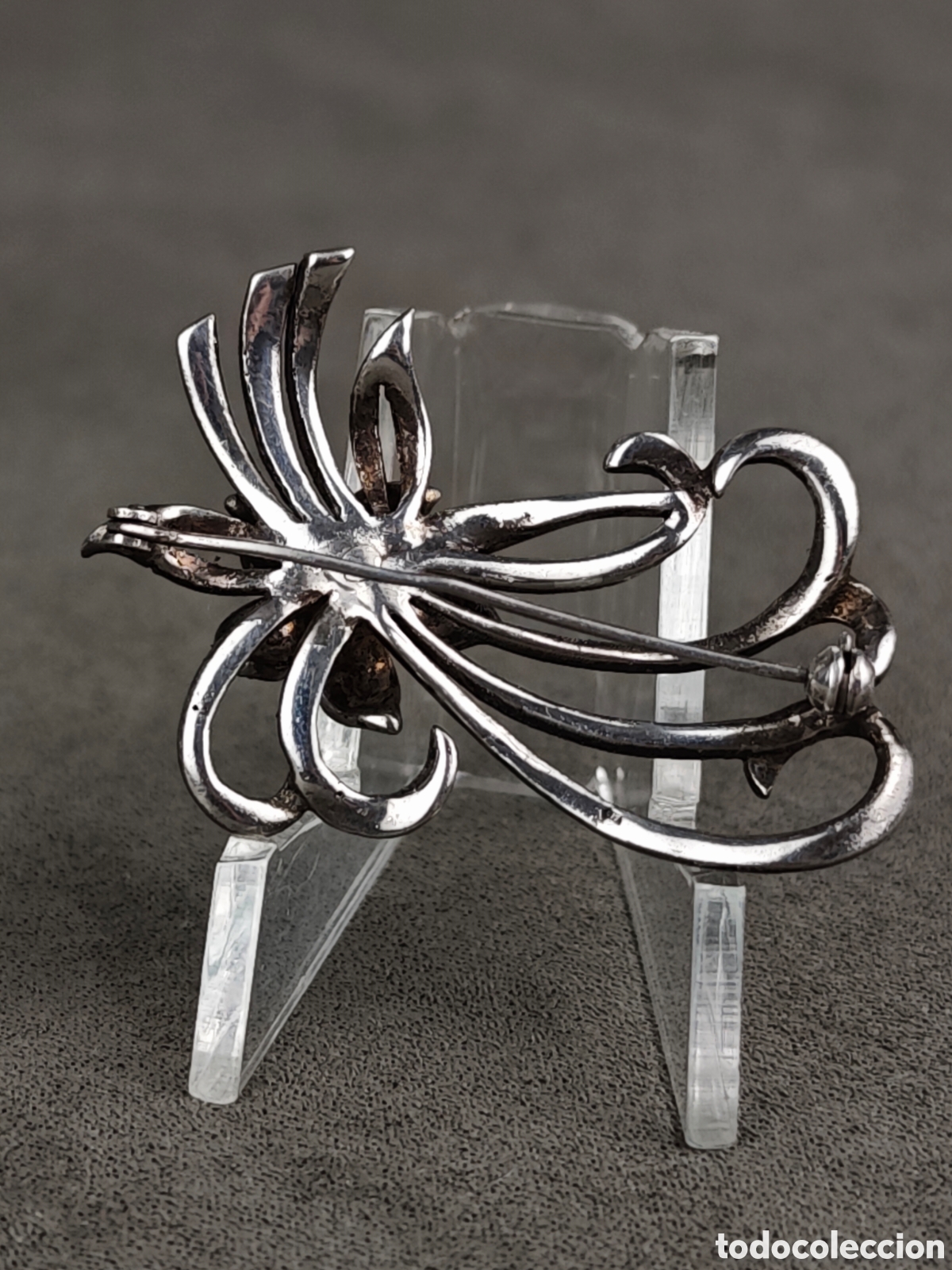 Joyeria: Antiguo Broche de Plata y Marcasitas - Foto 8