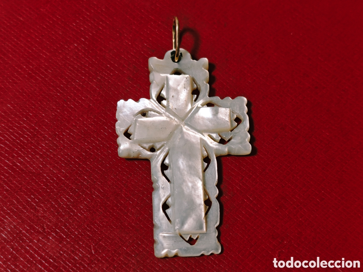 Joyeria: CRUZ ORO 18 K REASA Y NACAR - Foto 5