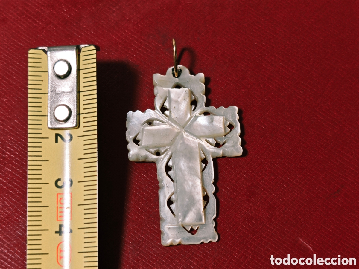 Joyeria: CRUZ ORO 18 K REASA Y NACAR - Foto 6