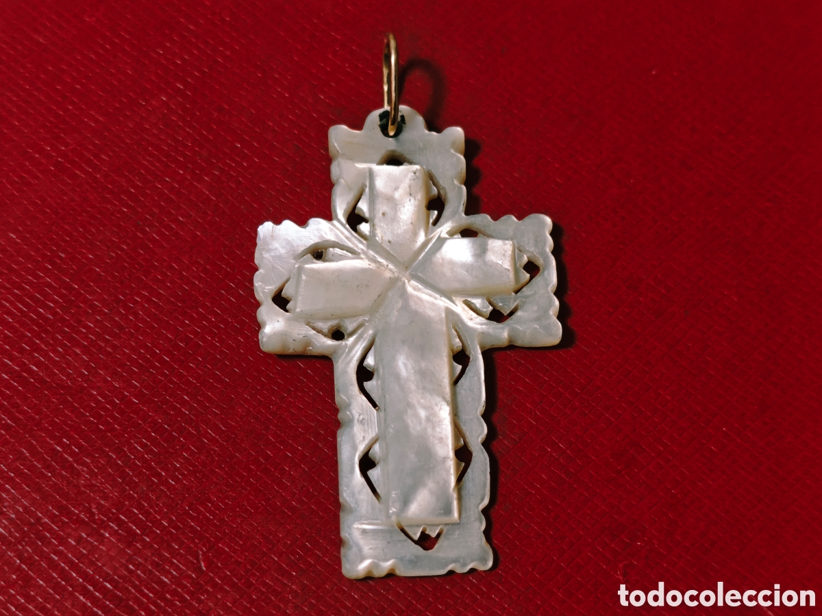 Joyeria: CRUZ ORO 18 K REASA Y NACAR - Foto 8