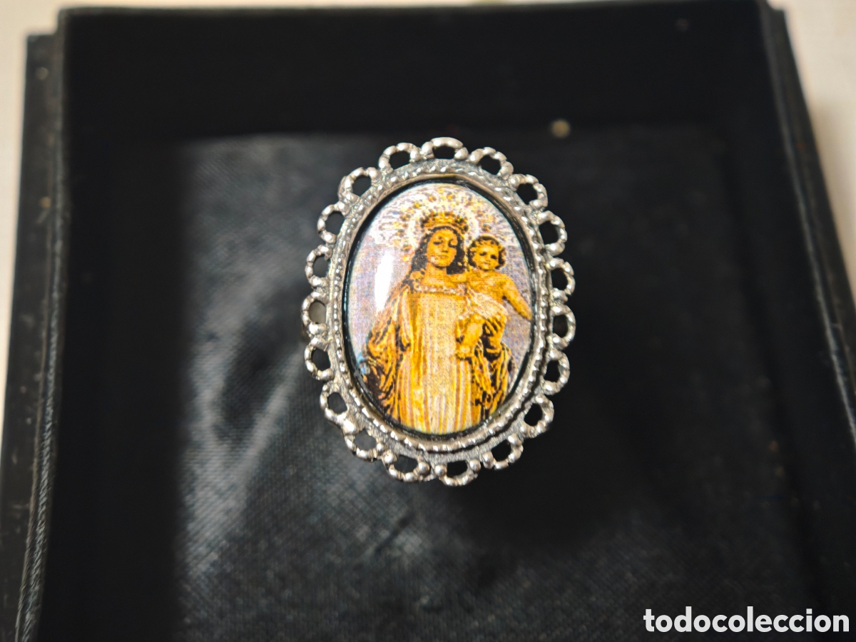Joyeria: Anillo de plata de ley Virgen con ni&ntilde;o - Foto 2