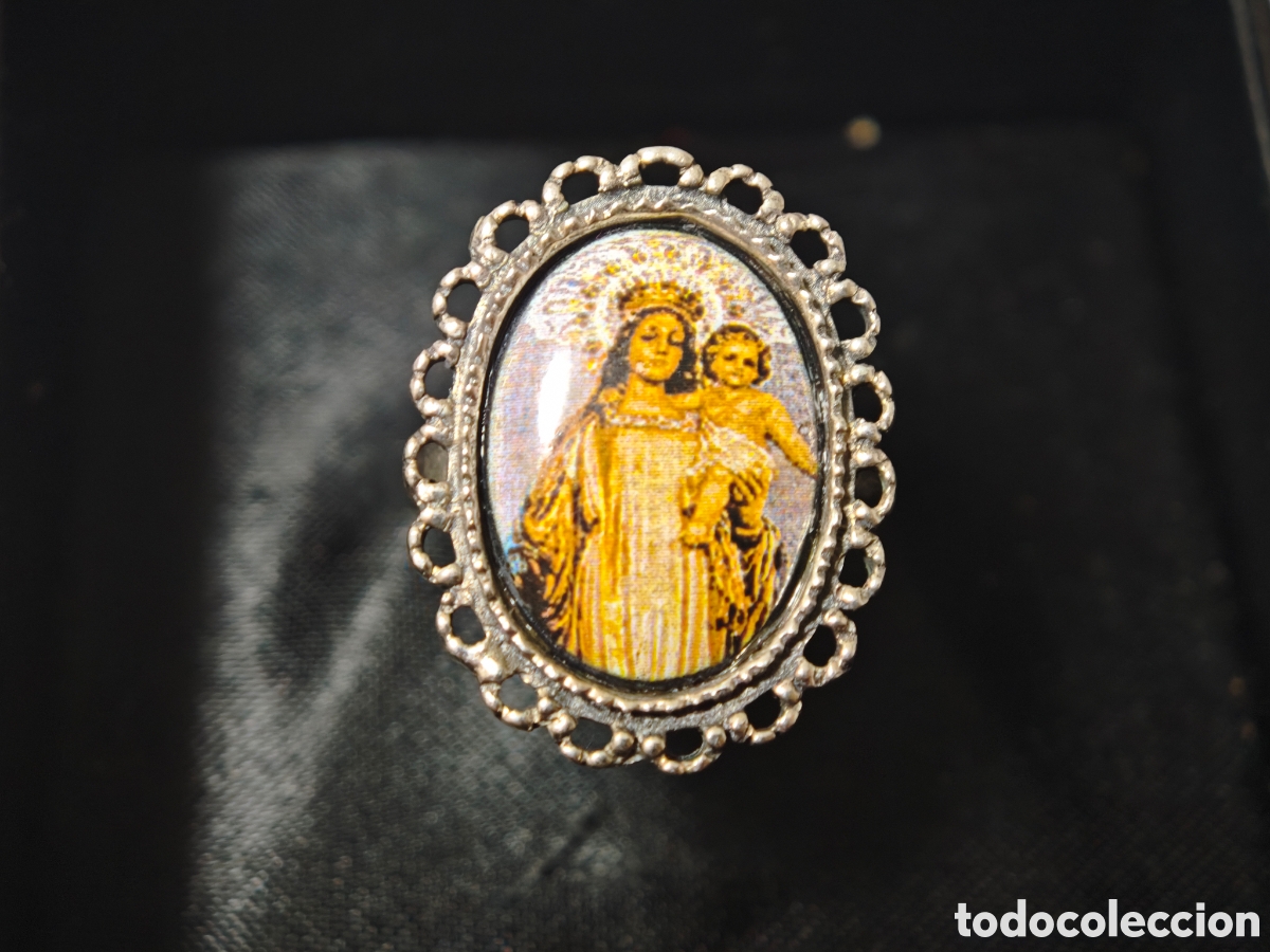 Joyeria: Anillo de plata de ley Virgen con ni&ntilde;o - Foto 3