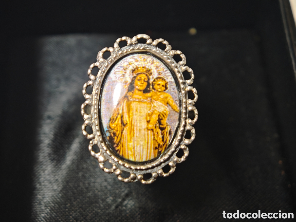 Joyeria: Anillo de plata de ley Virgen con ni&ntilde;o - Foto 4