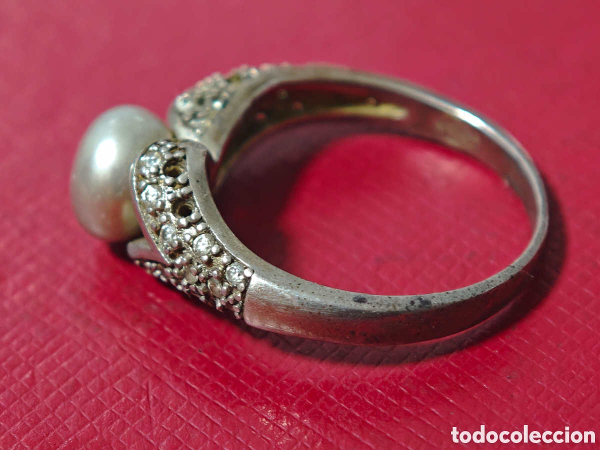 Joyeria: Anillo en plata de ley con perla y marcasitas - Foto 5