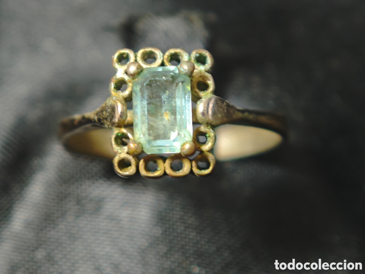 Joyeria: Anillo en plata de ley con piedra azul - Foto 1