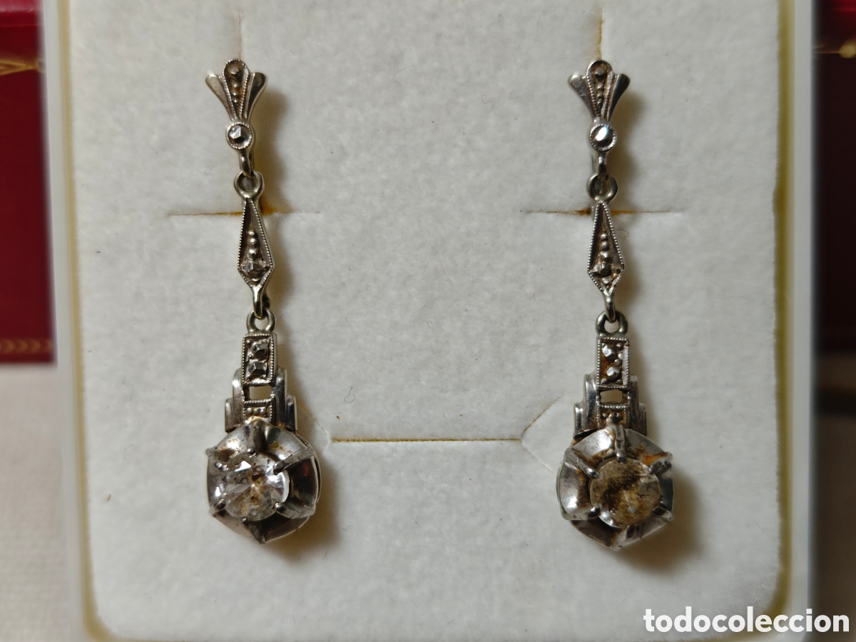 Joyeria: Bonitos pendientes largos en plata de ley y circonitas - Foto 4
