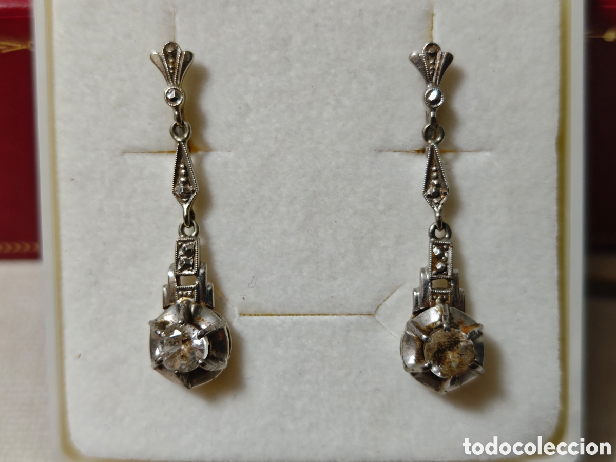 Joyeria: Bonitos pendientes largos en plata de ley y circonitas - Foto 5
