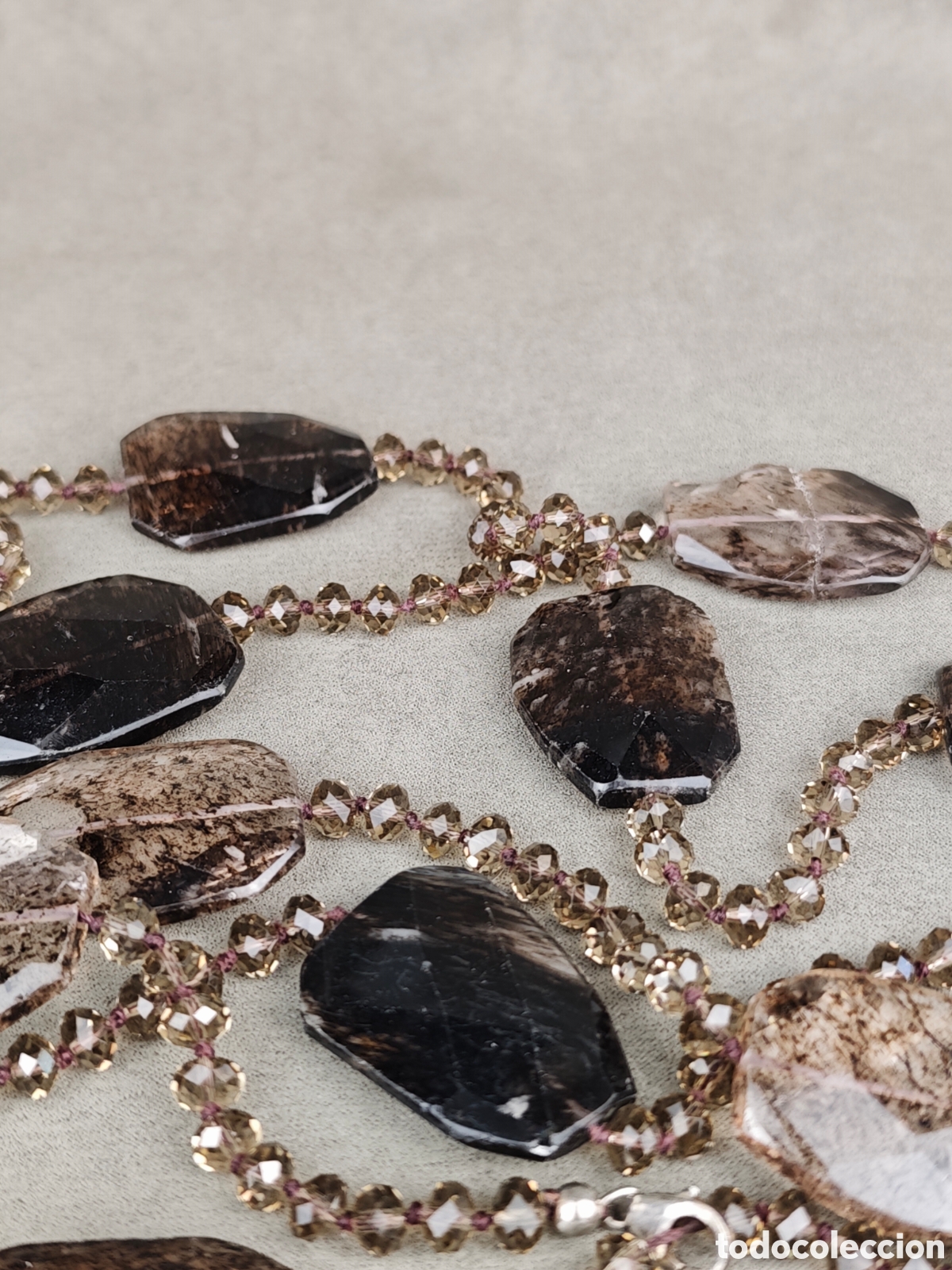 Joyeria: Antiguo Collar Cristal Facetado - Foto 6