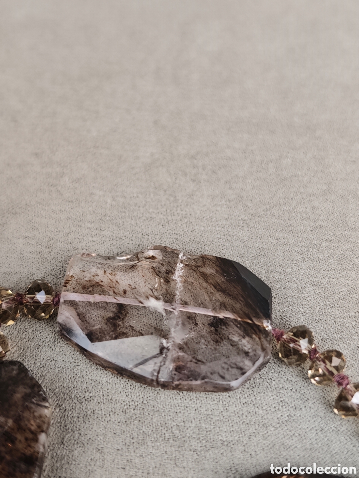 Joyeria: Antiguo Collar Cristal Facetado - Foto 8