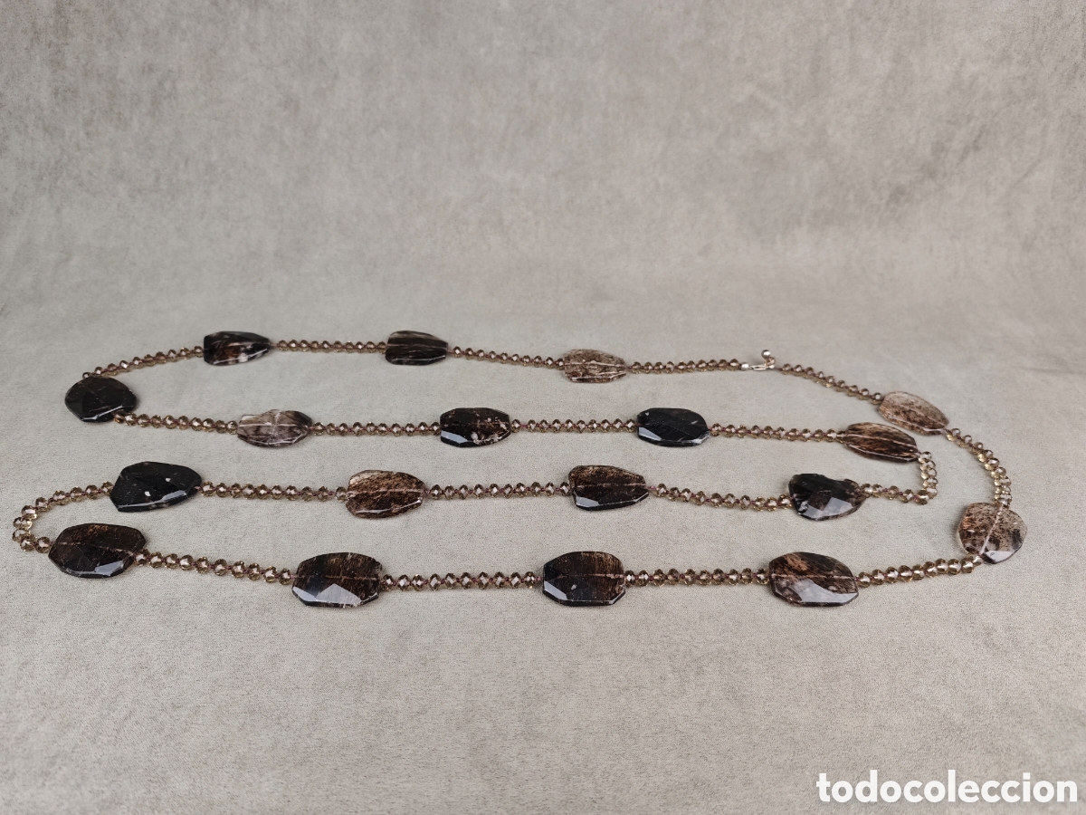 Joyeria: Antiguo Collar Cristal Facetado - Foto 18