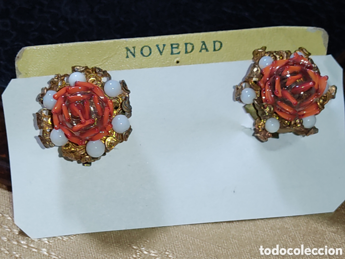 Joyeria: Pendientes de roseton Art Deco & Flor de cristal de Murano. - Foto 2