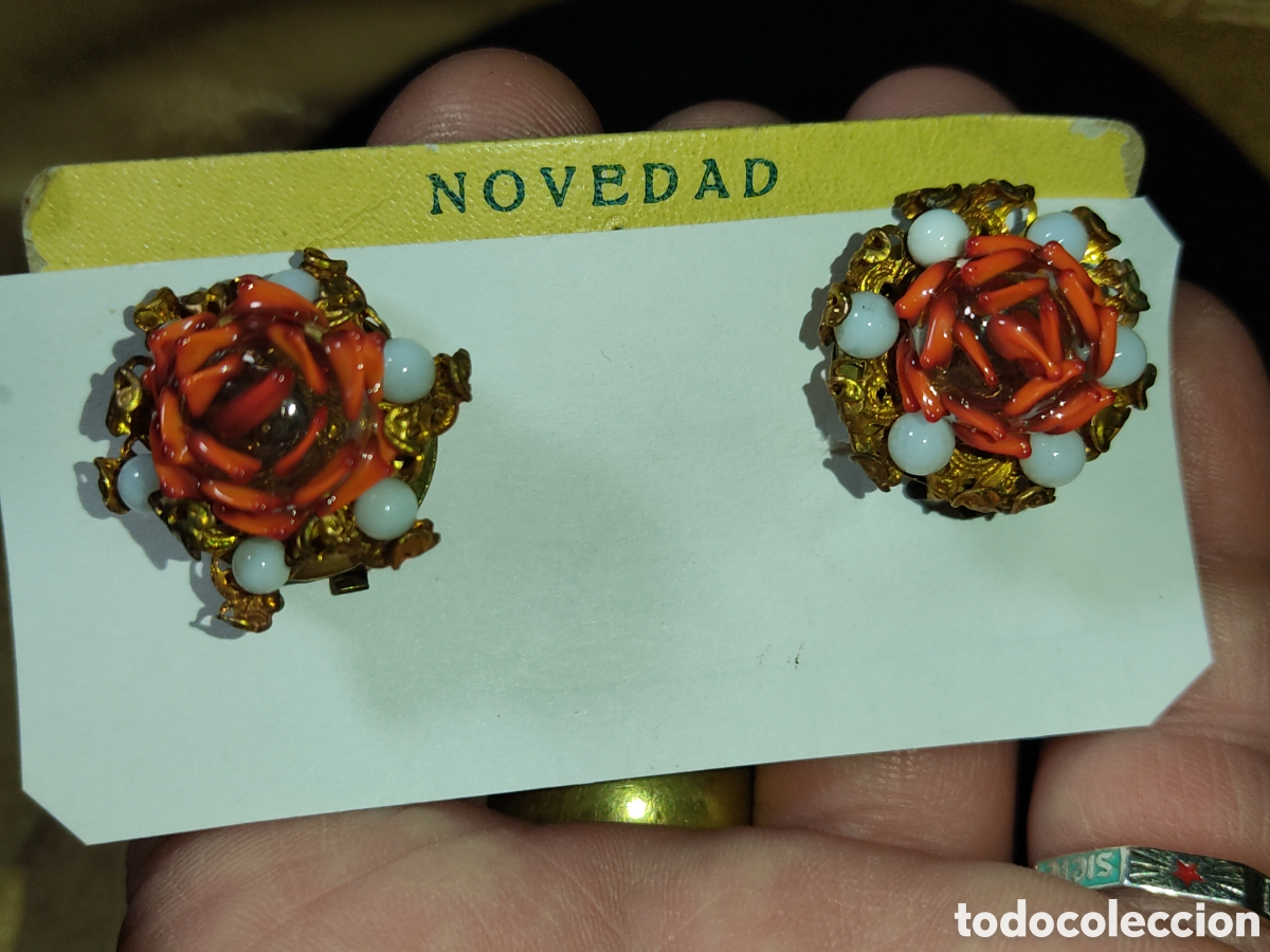Joyeria: Pendientes de roseton Art Deco & Flor de cristal de Murano. - Foto 6