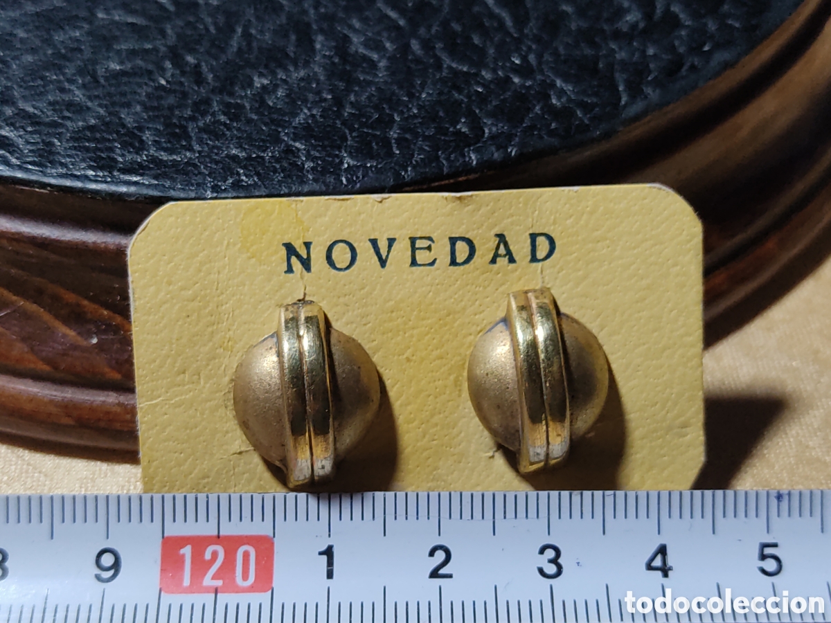 Joyeria: Pendientes dorados Art Deco. - Foto 1