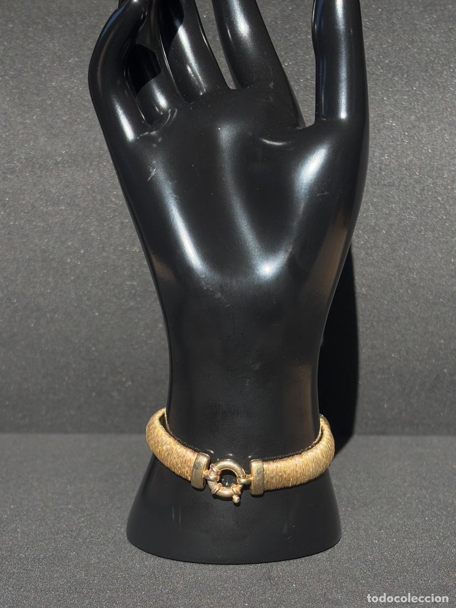 Joyeria: (AD) ELEGANTE PULSERA DE PLATA DORADA 925 - Foto 2
