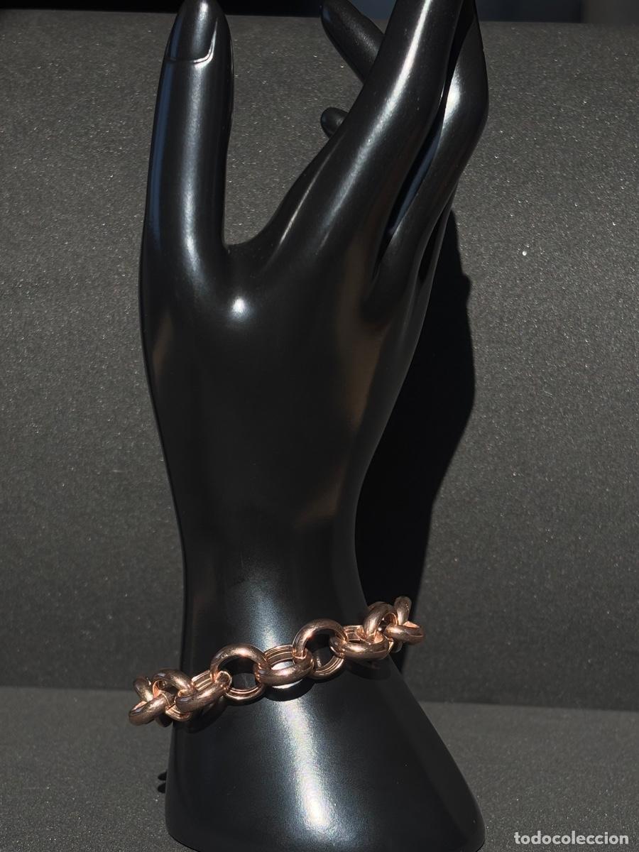 Joyeria: (AD) PULSERA DE PLATA DORADA DE MUJER - Foto 1
