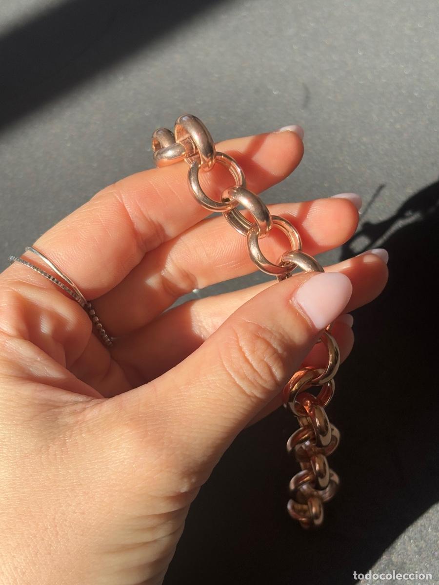 Joyeria: (AD) PULSERA DE PLATA DORADA DE MUJER - Foto 3