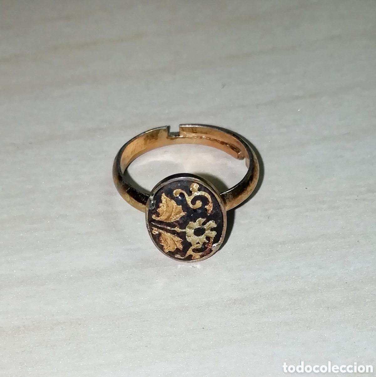 Joyeria: Damasquinado Toledo anillo oro - Foto 2
