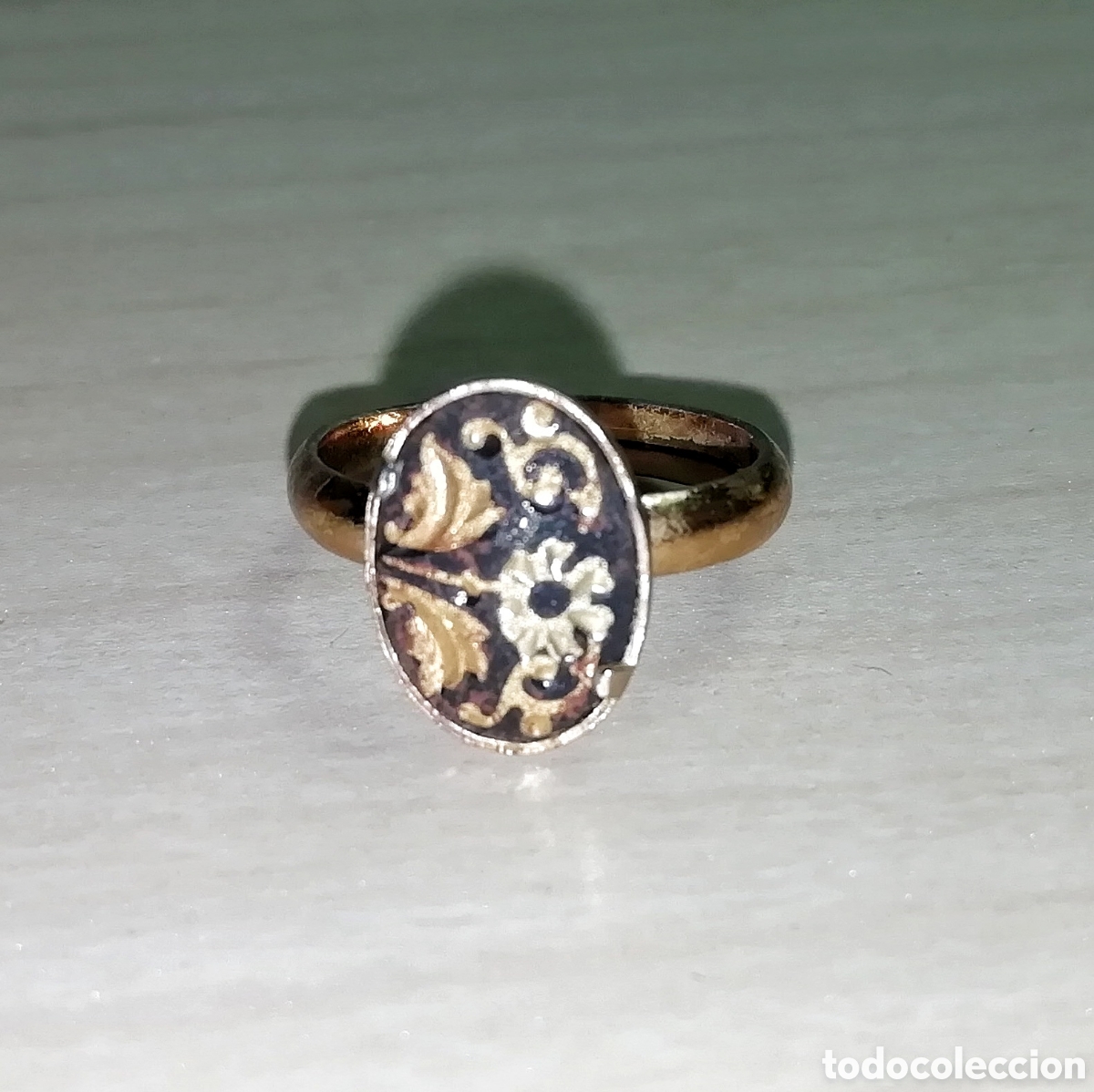 Joyeria: Damasquinado Toledo anillo oro - Foto 1