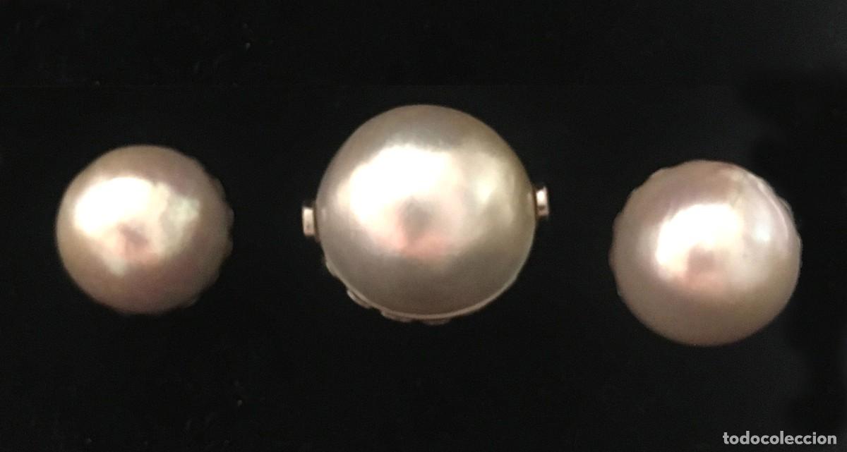Joyeria: Juego de sortija y pendientes oro blanco 18K - Foto 1