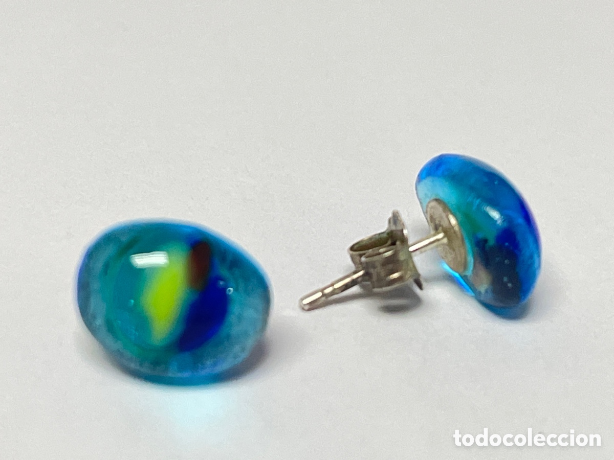 Joyeria: Pendiente de plata y cristal murano P427 - Foto 2