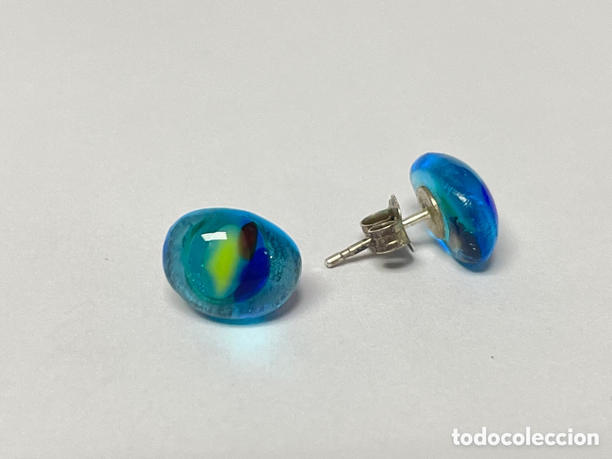Joyeria: Pendiente de plata y cristal murano P427 - Foto 3