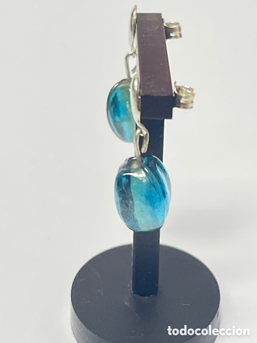 Joyeria: Pendientes de plata y cristal murano P427 - Foto 3