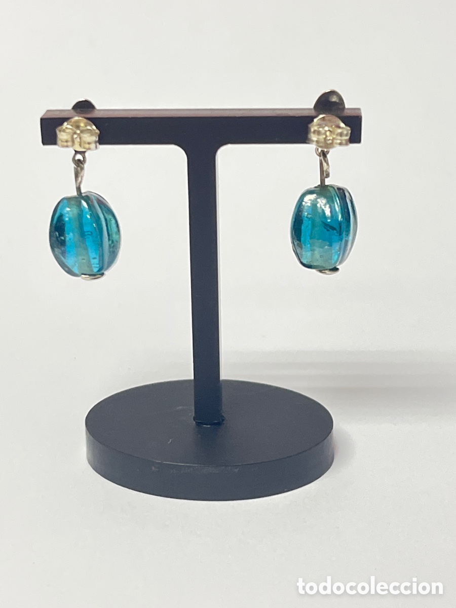 Joyeria: Pendientes de plata y cristal murano P427 - Foto 4