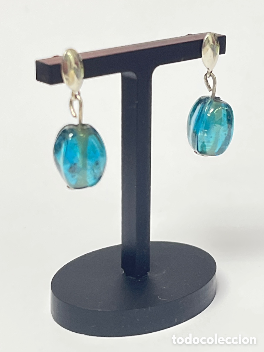 Joyeria: Pendientes de plata y cristal murano P427 - Foto 5