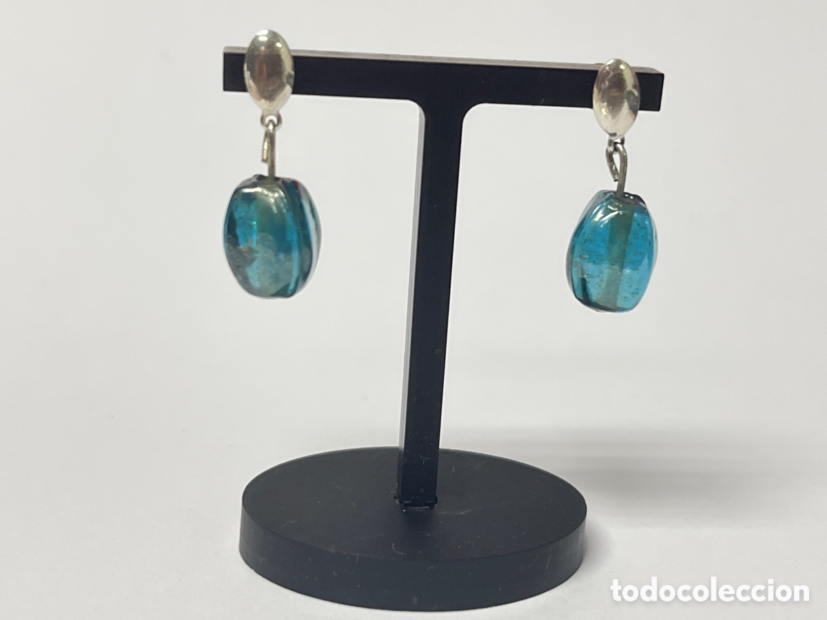 Joyeria: Pendientes de plata y cristal murano P427 - Foto 1