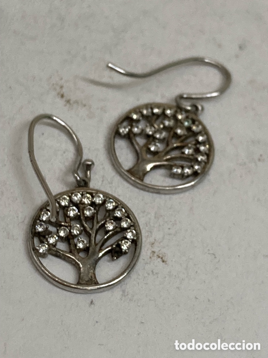 Joyeria: Pendientes arbol de la vida de plata /P432 - Foto 1