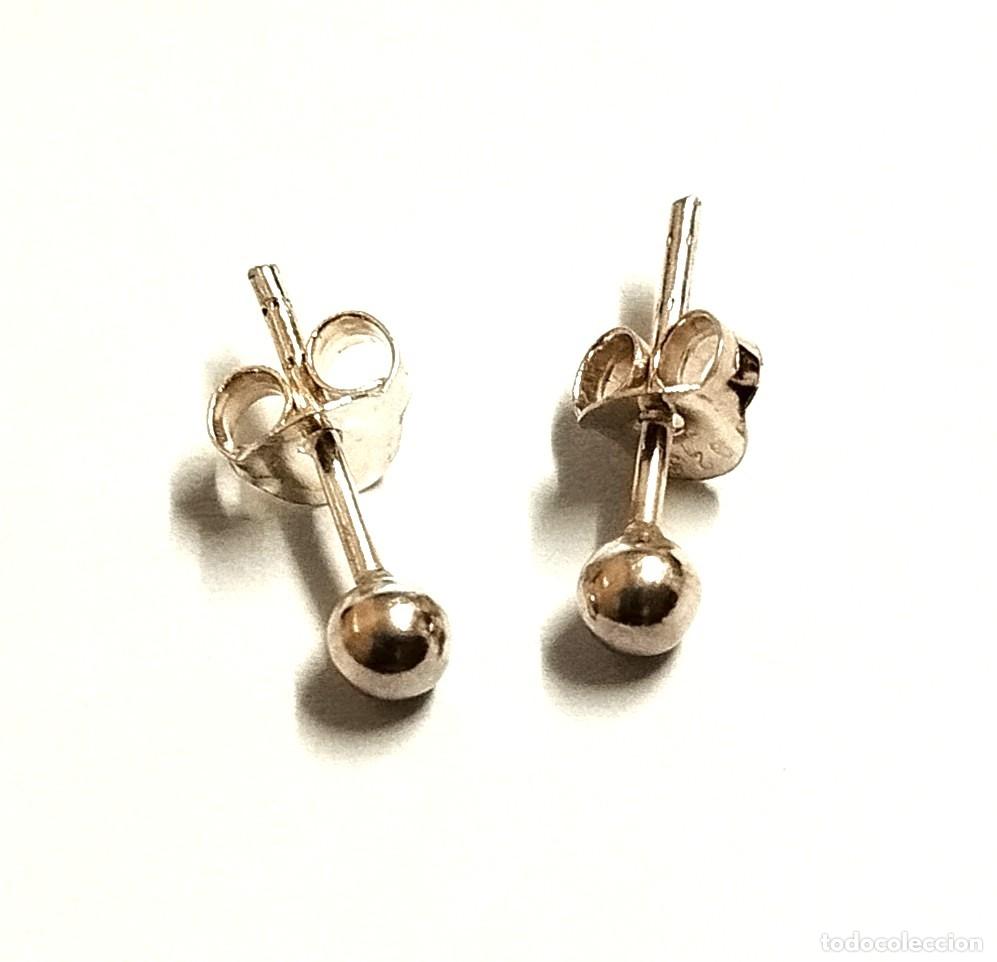 Joyeria: Pendientes de mini bolita, Plata Ley - Foto 1