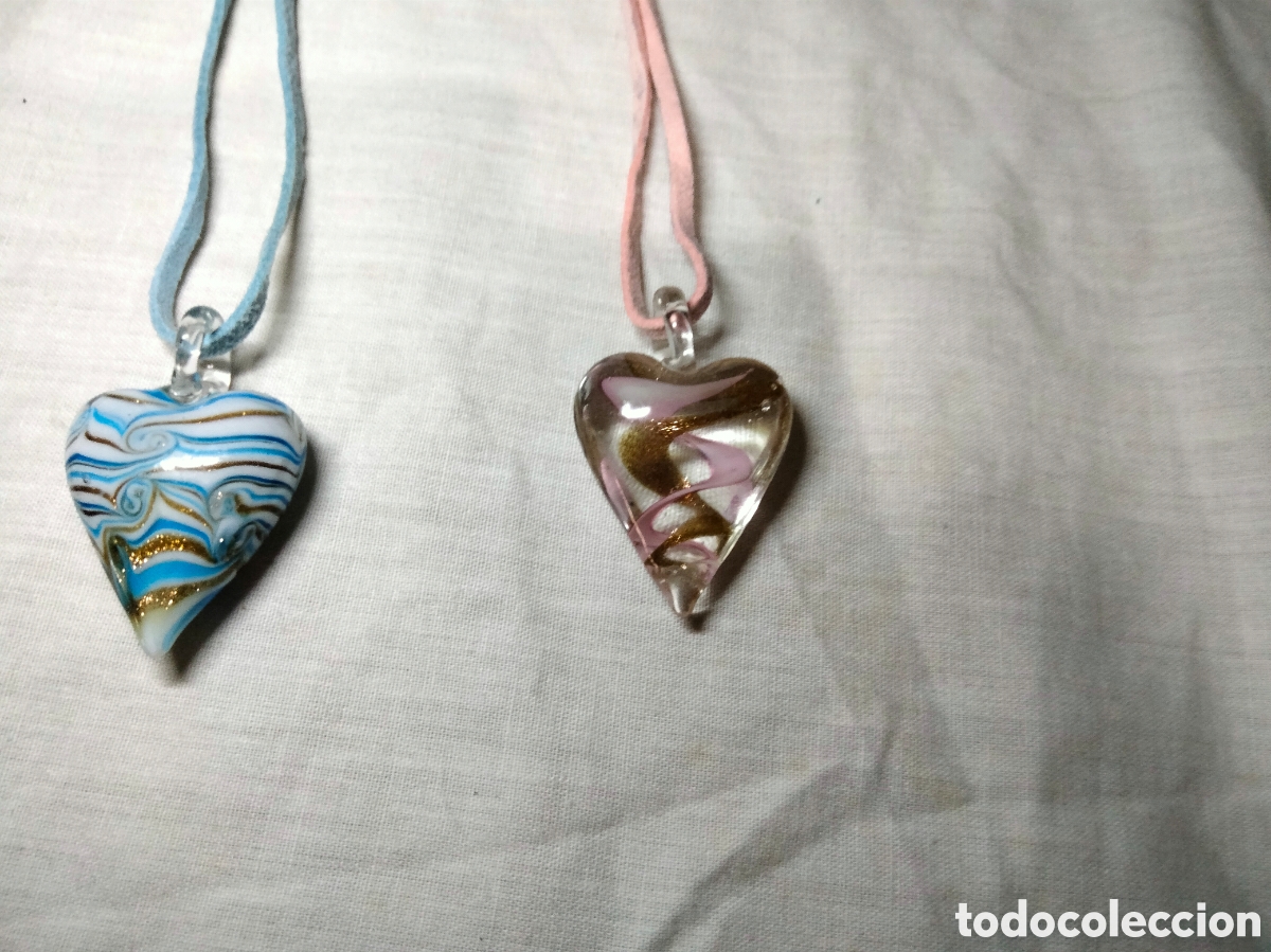 Joyeria: Lote de 8 colgantes cristal murano - Foto 4