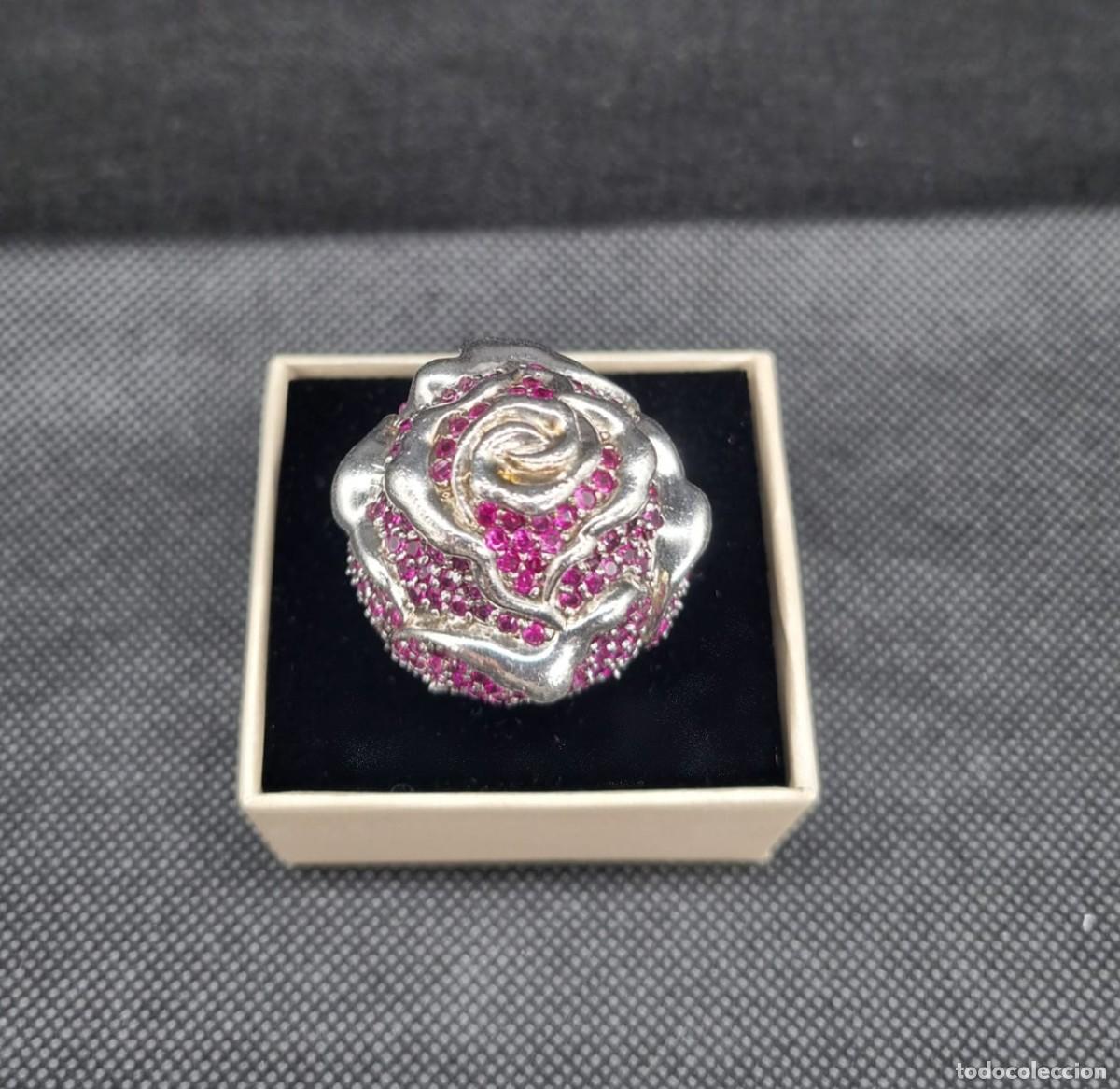 Joyeria: Anillo flor de plata de ley - Foto 4