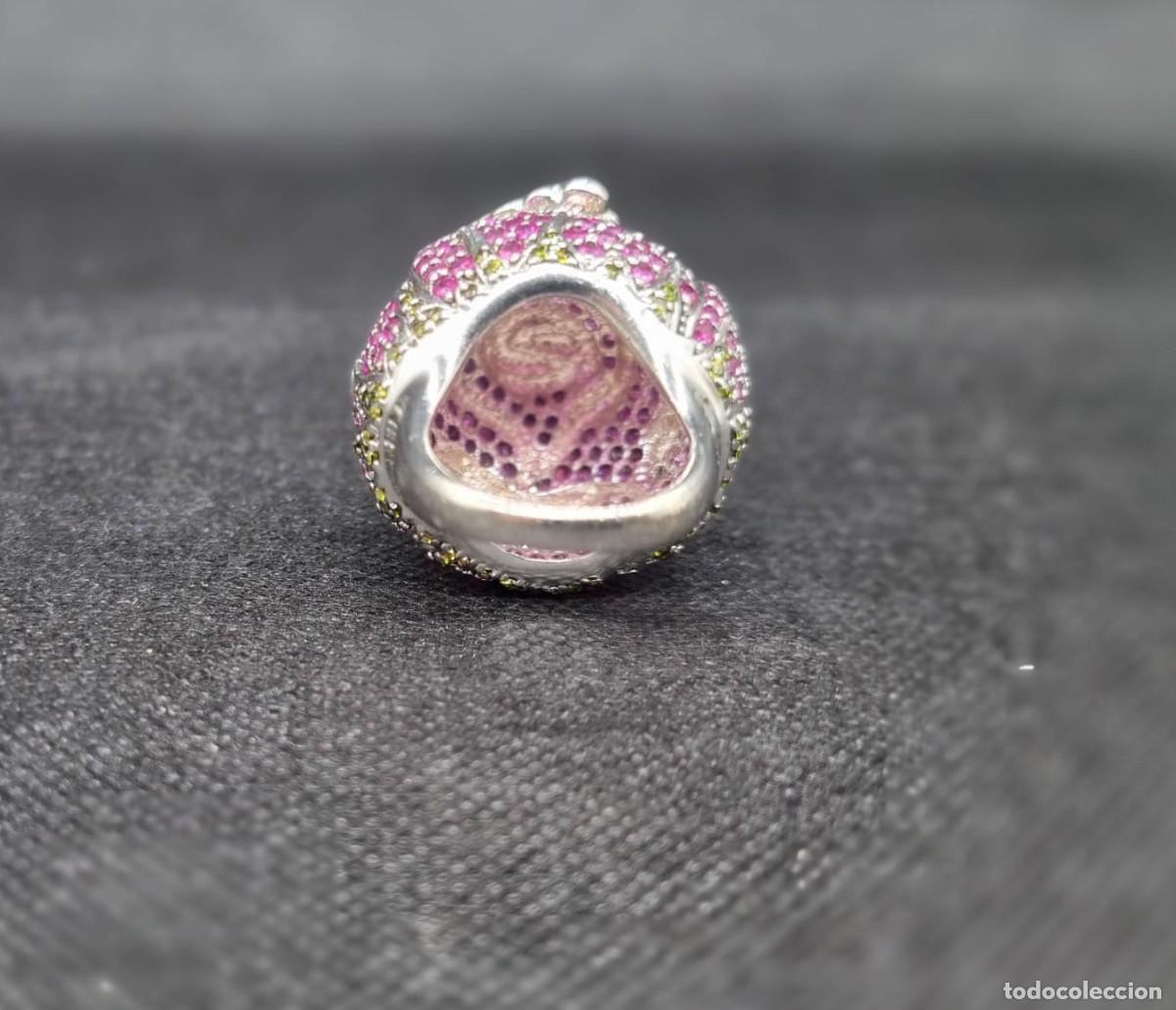 Joyeria: Anillo flor de plata de ley - Foto 6