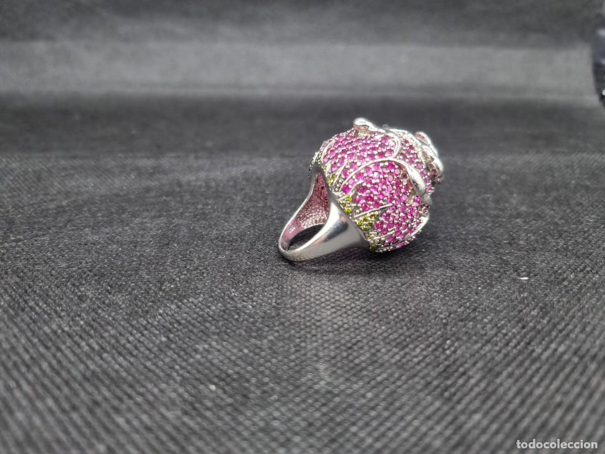 Joyeria: Anillo flor de plata de ley - Foto 7