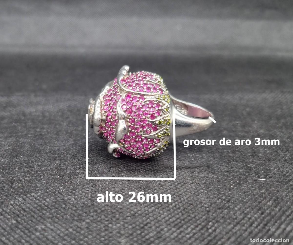 Joyeria: Anillo flor de plata de ley - Foto 10